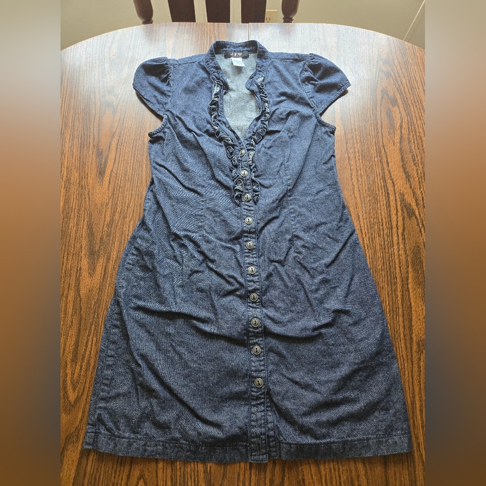 J F W Button Down Dress. Knee Length